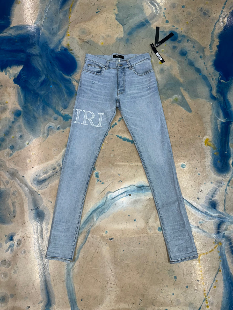 Amiri Bandana Logo Jean