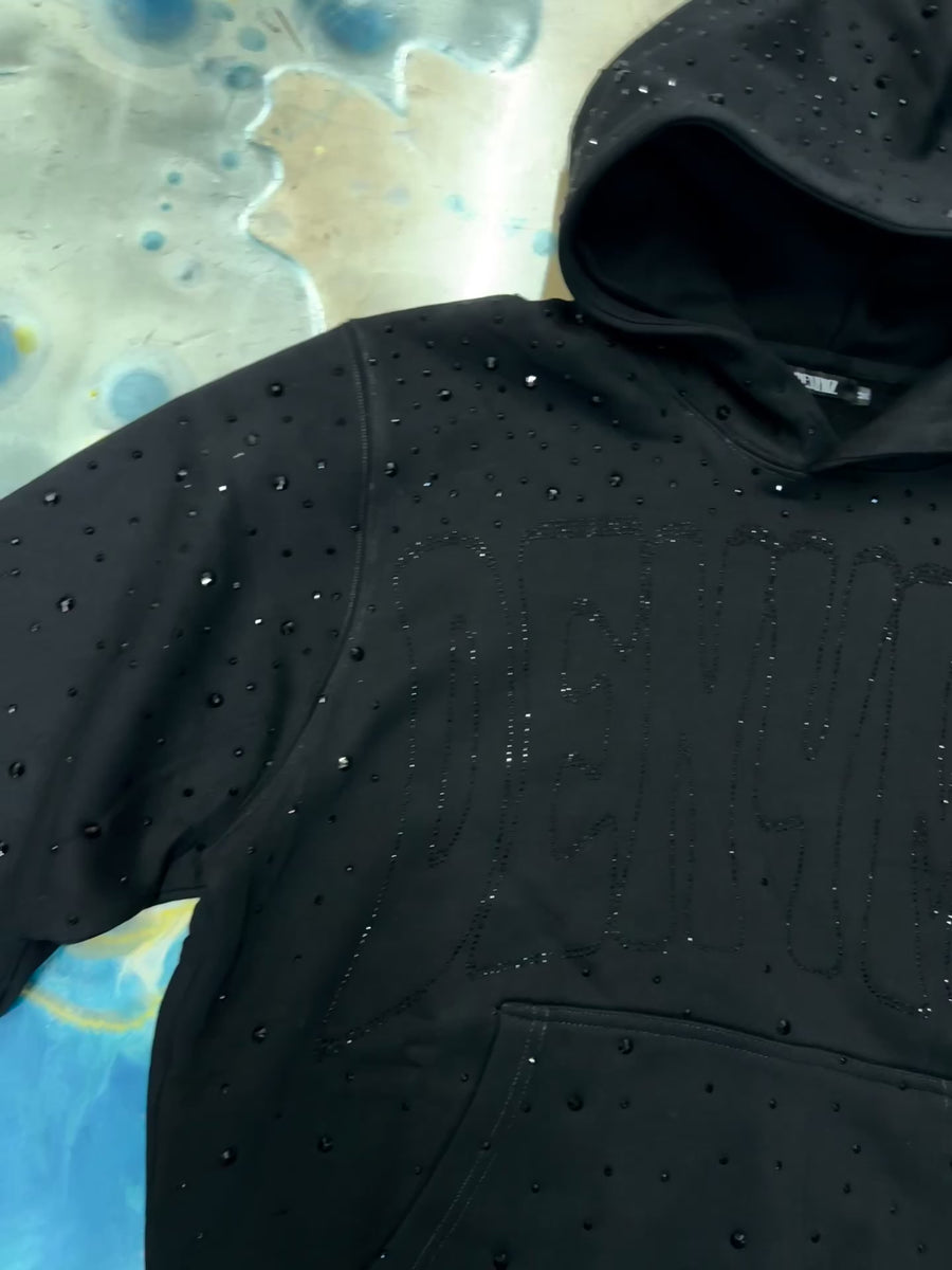 Denymz Rhinestone Hoodie